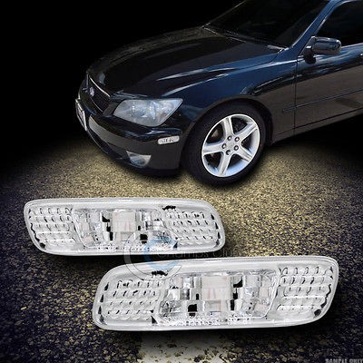 CHROME FRONT BUMPER SIDE MARKER LIGHTS PARKING IS300/GS300/GS400/LS400 