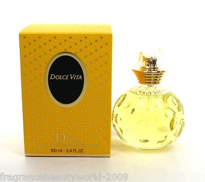 100 % DOLCE VITA BY CHRISTIAN DIOR WOMEN 3.4 OZ 100 ML EDT SPRAY NIB 