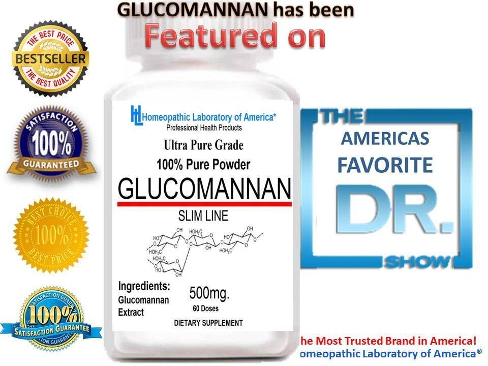 GLUCOMANNAN PURE POWDER 500 mg 100% Advanced Weight Loss 60 Doses 