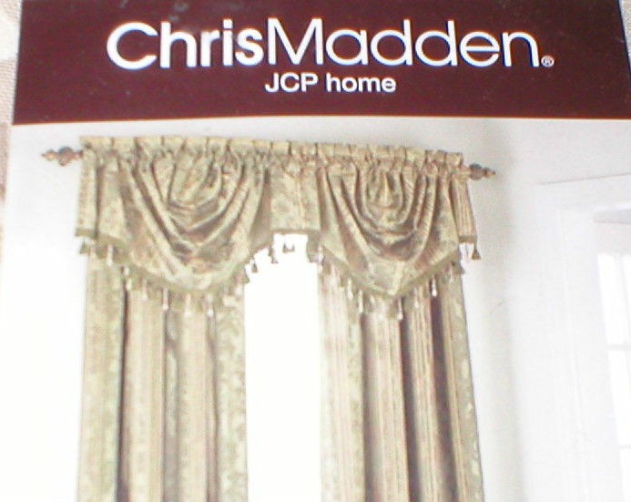 Chris Madden  Felicity Festoon Valance 54 X 20 antigua sand 