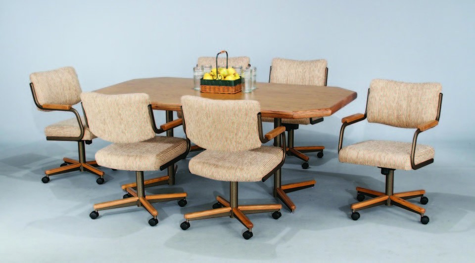 Chromcraft Core Zip Ship 7pc Dinette Set C95 855 & T135 355 Table