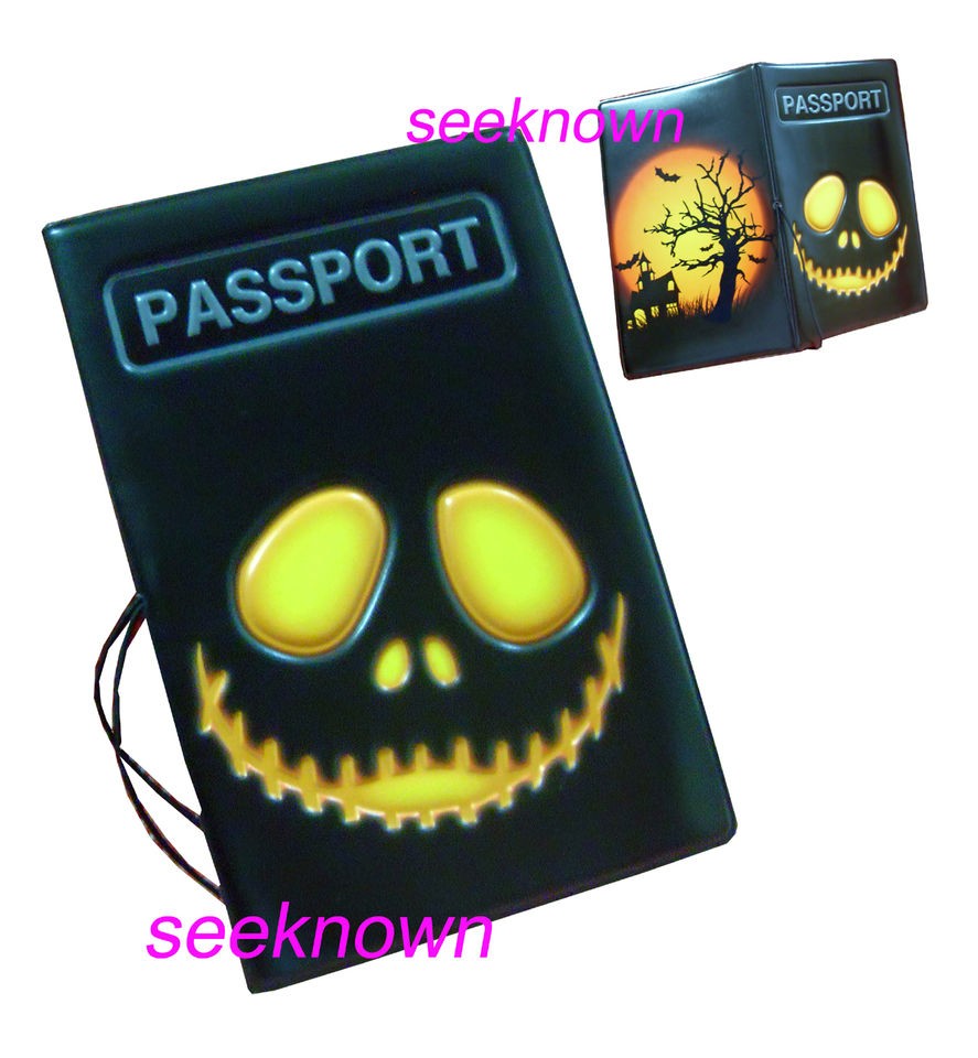 Nightmare Before Christmas Jack Passport Holder Bank Book Cover Travel 