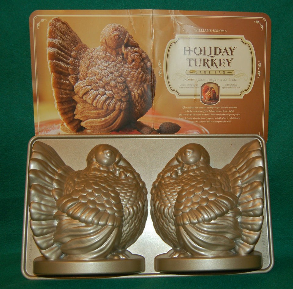 Williams Sonom​a Holiday Turkey Cake Pan with Recipe