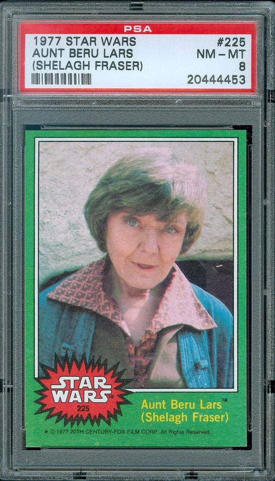 1977 STAR WARS #225 AUNT BERU LARS (SHELAGH FRASER) PSA 8