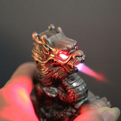 Dragon Head Sword Cigarette Lighter Bronze