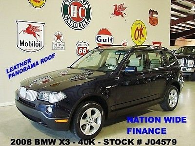 BMW  X3 3.0SI 2008 X3 3.0SI,AWD,PANORAMA SUNROOF,LEATHER,17IN WHEELS 