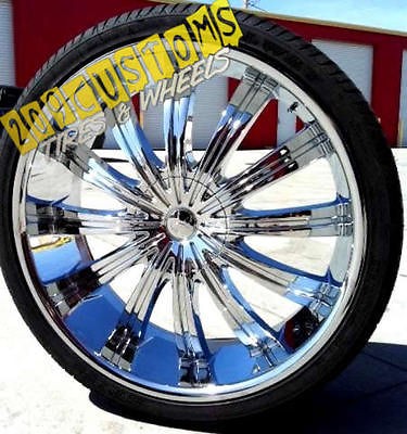   PHINO WHEELS RIMS TIRES PW38 5X115 5X120 +13 OFFSET 22X9 CHEVY CAPRICE