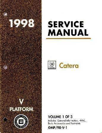 Cadillac Catera repair manual in Cadillac