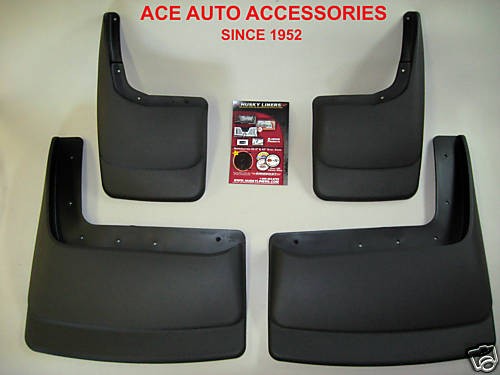 2007 2012 GMC SIERRA HD DUALLY CUSTOM FIT MOLDED MUD FLAPS 4PIECE SET