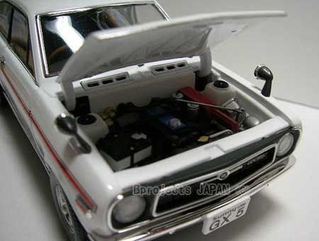 DATSUN SUNNY 1200 COUPE GX 5 72, 1/24 PITROAD B110 A12 NISSAN TWIN SU 