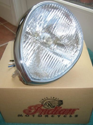 INDIAN MOTORCYCLE Scout Spirit Chief Vintage Teardrop Headlight