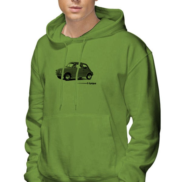 fiat 500 Hoodie , Classic Car Hoodie, Fiat Car clothing