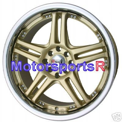 18 XXR 502 Gold rims 09 10 Nissan Cube 06 Toyota Yaris