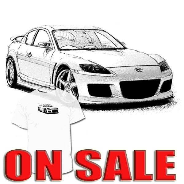 Mazda RX 8 T shirt 2 3 5 6 MX Miata CX 7 CX 9 Tribute DrawingsArAvai 