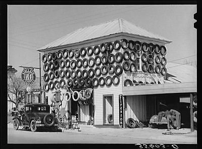 Secondhand tires displayed for sale. San Marcos,Texas