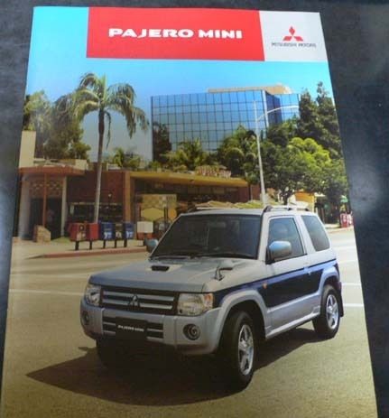 2012 MITSUBISHI PAJERO MINI Japanese Brochure JDM