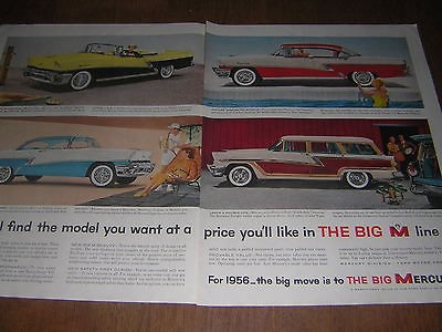 1956 MERCURY CONVERTIBLE CUSTOM HARDTOP MONTCLAIR MONTEREY CAR 2PG mr2 