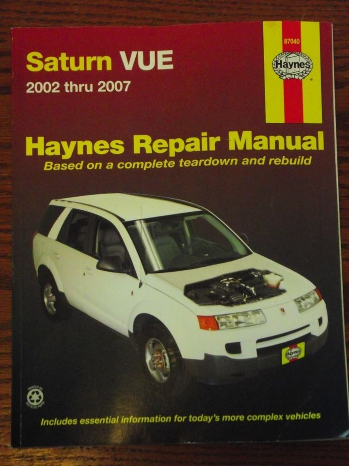 Saturn VUE repair manual in Manuals & Literature