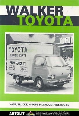 1978 Toyota Hiace Walker Van Camper Truck Brochure