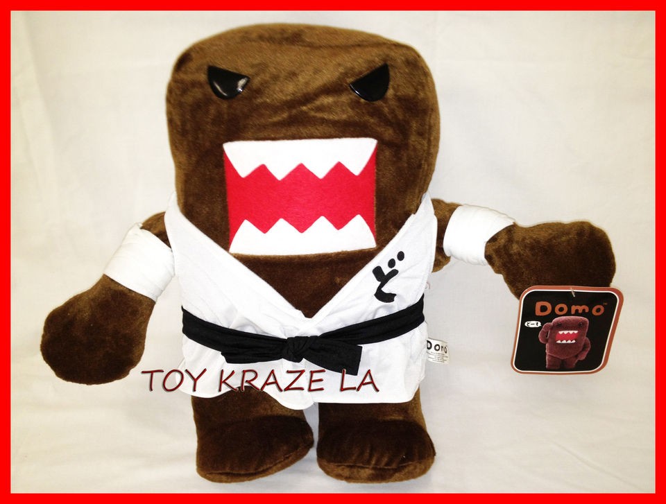 DOMO KUN KARATE 10 LARGE PLUSH RED, BLACK, or WHITE Licensed 