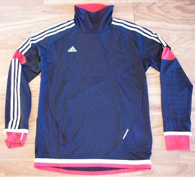 NEW ADIDAS PREDATOR TRAINING TRACK TOP BLACK RED WHITE SMALL SM SML S 