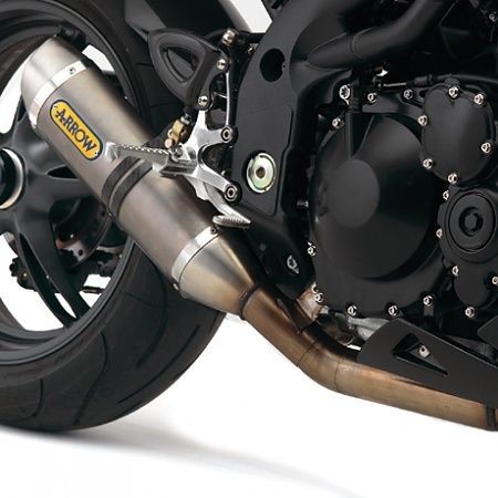 06 10 TRIUMPH SPEED TRIPLE 1050 ARROW LOW BOY EXHAUST SYSTEM   NEW 