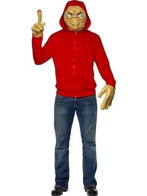 ADULTS FUNKY ET GET UP W/ RED JACKET MASK & GLOVES FANCY DRESS COSTUME 