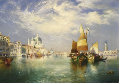 THOMAS MORAN Venice ITALY BOATS browse our  shop