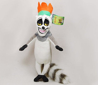 Madagascar King Julian Plush Lemur Toy 12 Cute Gift