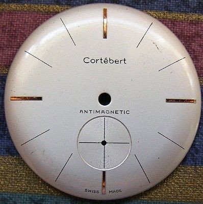 CORTEBERT WristWatch DIAL   33mm Diameter   1/5 Secs Graduation   New 