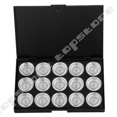 Makeup Empty 15 pcs Aluminum Eyeshadow Pans with Palette