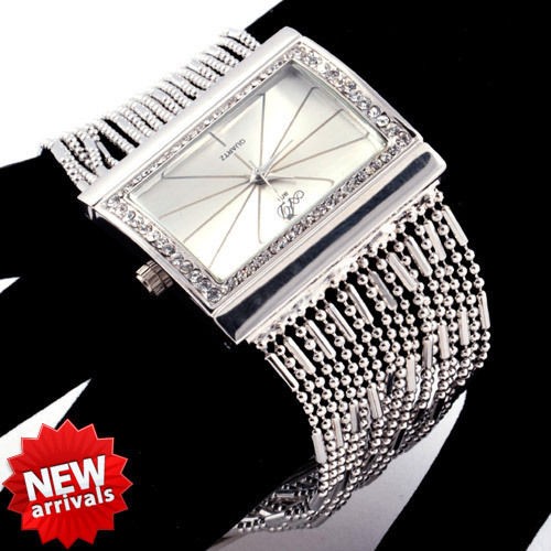 Gorgeous Shining Women Lady Wrist Watch Bracelet Bangle Diamante 