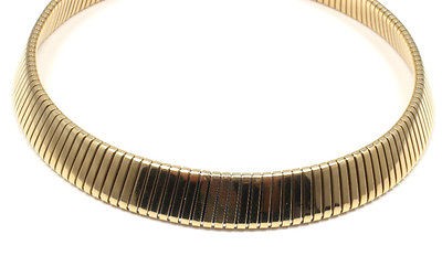 AUTHENTIC BULGARI BVLGARI TUBOGAS 18K YELLOW GOLD NECKLACE