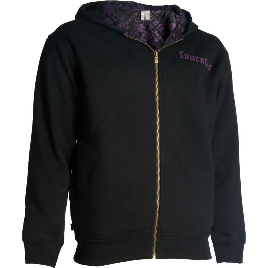 NWT*FOURSTAR CLOTHING CO FORD MENS FULL ZIP HOODIE*PURPLE*ASSORTED 