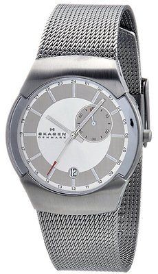 Skagen Black Label GMT Dual Time Swiss Mens Watch 983XLSSC