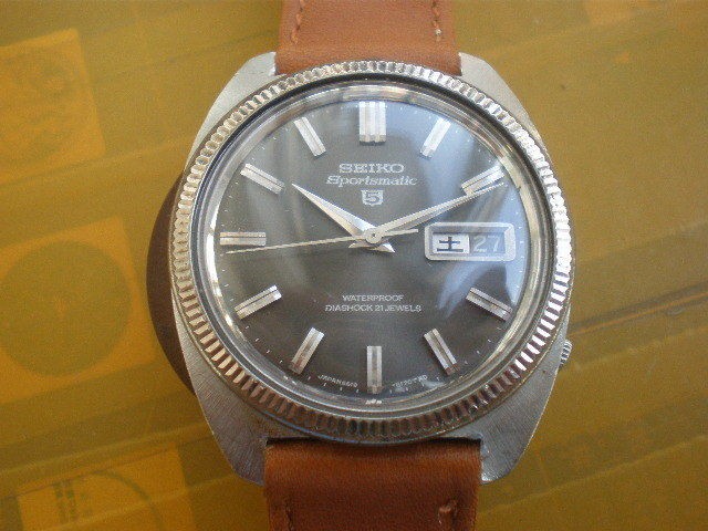   JAPAN SEIKO 5 Sportsmatic 21 Jewels Automatic Mens Watch 6619 8290