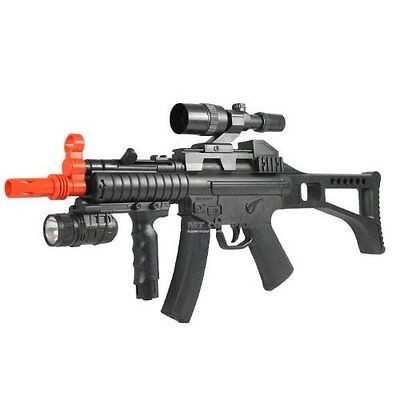 New CYMA HY017B BB Airsoft Rifle Air Soft Gun w Tactical Light & Faux 