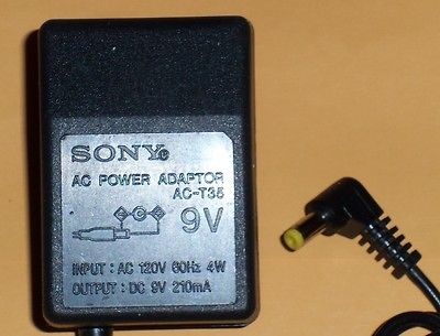 SONY AC T35 Electric Adaptor Class 2 Transformer AC 120V, O/P=9V