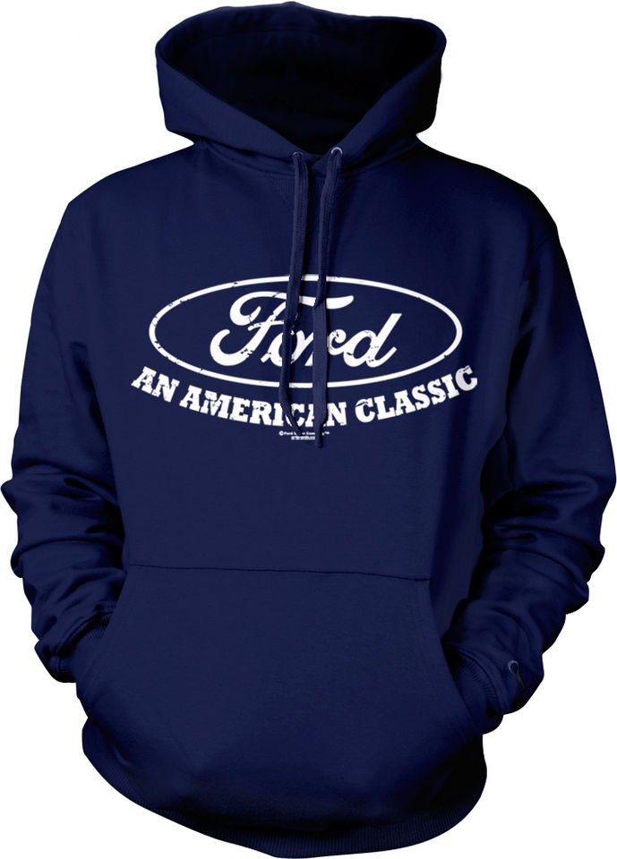   Ford Logo   An American Classic Automobile Car Mens Hoodie Sweatshirt