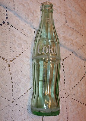 VINTAGE COCA COLA COKE BOTTLE GREEN HOBBLESHIRT 10 oz. PROVIDENCE 