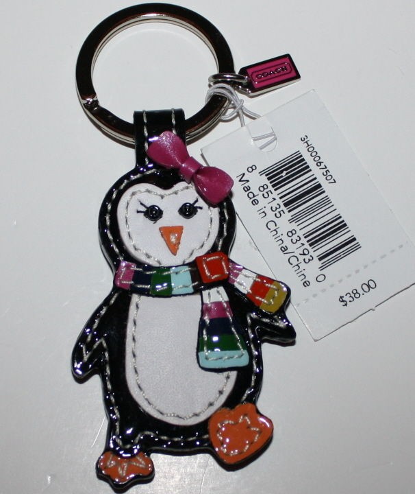 coach penguin keychain in Womens Accessories