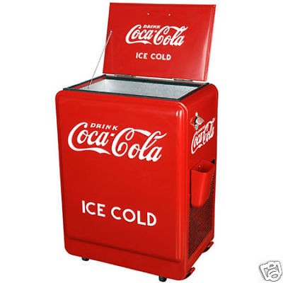   Coca Cola old style Coke machine refrigerator   great 2nd fridge