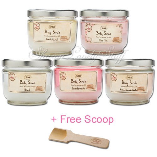 SALE ♥ NEW SABON BODY SCRUB+ FREE SCOOP ♥ CHOOSE YOUR SCENT ♥