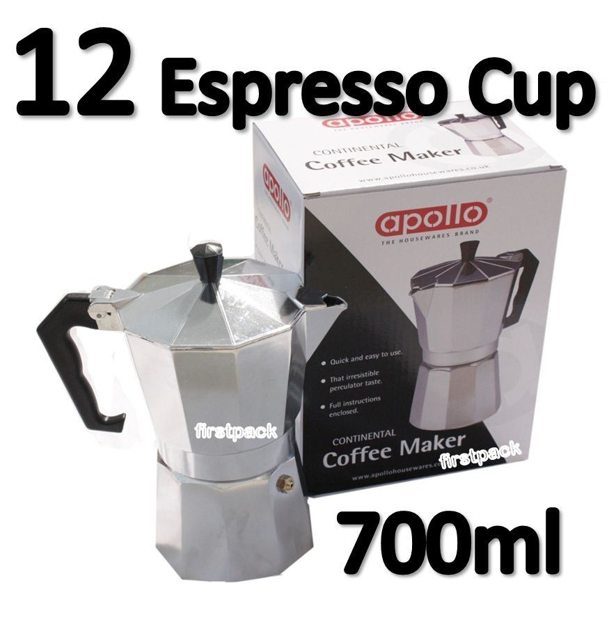   Aluminium COFFEE MAKER Pot Continental Expresso Perculator 12 Cup