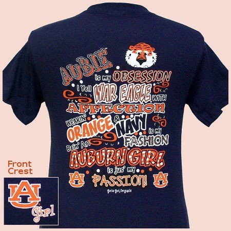 Auburn T shirt Aubie Obsession