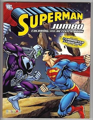 Superman Jumbo Coloring And Activity Book Includes 2 Character Stand 