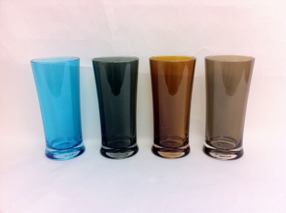 22oz Acrylic Beverage Glass   8pc Set (Dual Color)