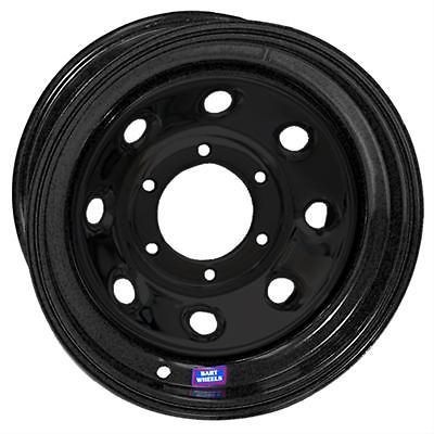 Bart Wheels Super Trucker Black Steel Wheel 15x12 5x5.5 BC