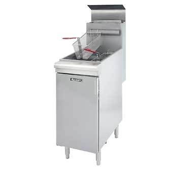 Commercial Deep Fat 45   50 lb Fryer Propane Gas LP Floor Model 