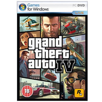 GTA Grand Theft Auto 4 IV Four (Original PC Games) Sealed New in Box